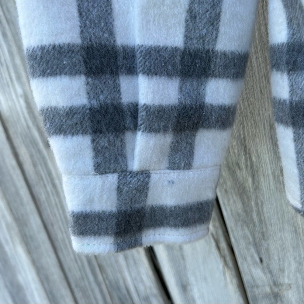 NWT Thread & Supply Plaid Shirt Jacket Grey White XS - Picture 7 of 16
